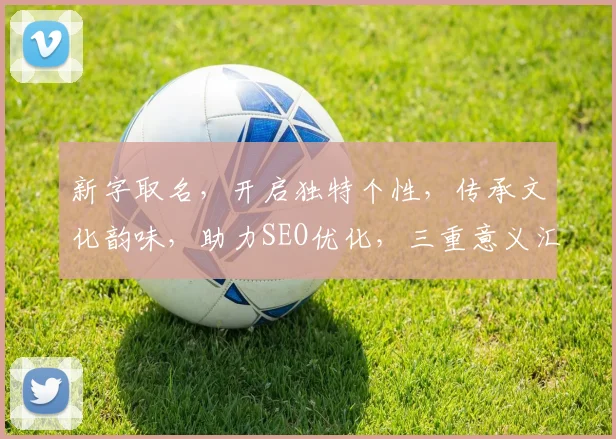 新字取名，开启独特个性，传承文化韵味，助力SEO优化，三重意义汇聚一身。